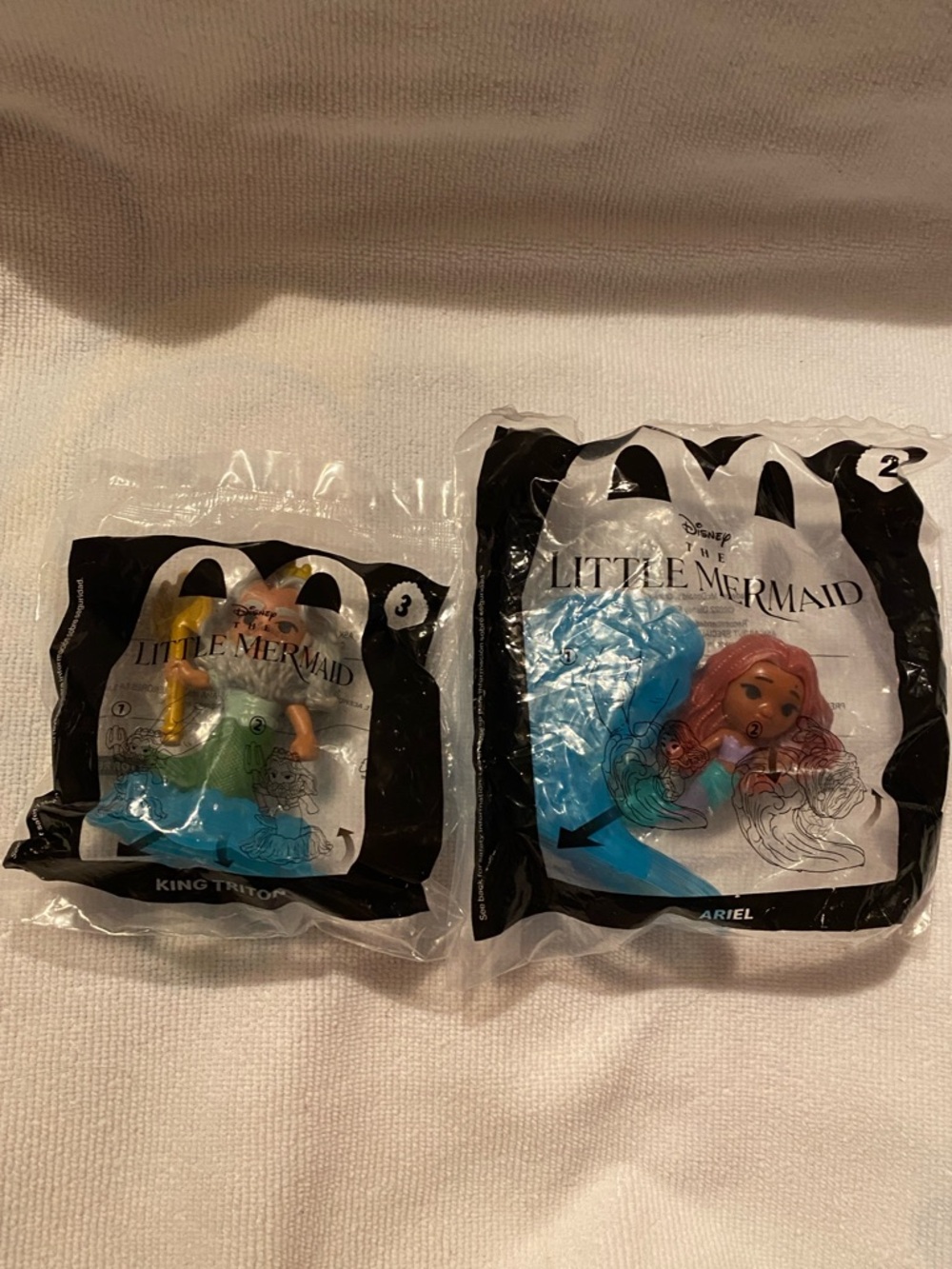 Disney The Little Mermaid Ariel & King Triton McDonald’s Kids Toy